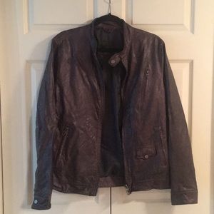 Zara Men’s Faux Leather Moto Jacket